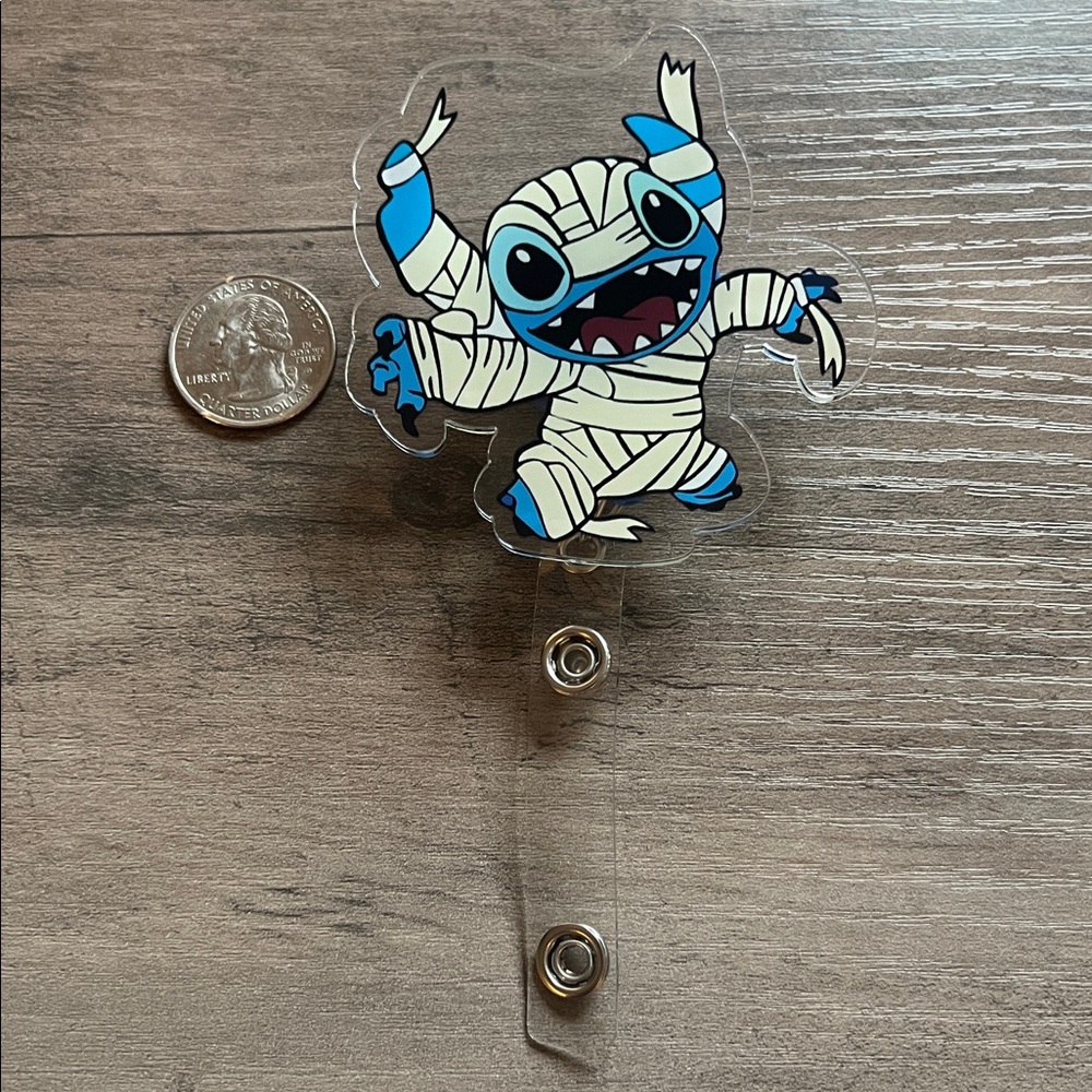 Stitch badge reel